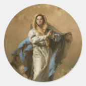 Muurschilderwerk en kisters ronde sticker (Voorkant)