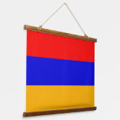 Muurschildpad met vlag van Armenië Hangend Wandkleed (Gebogen)