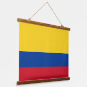 Muurschildpad met vlag van Colombia Hangend Wandkleed (Gebogen)