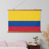Muurschildpad met vlag van Colombia Hangend Wandkleed (Slaapkamer)
