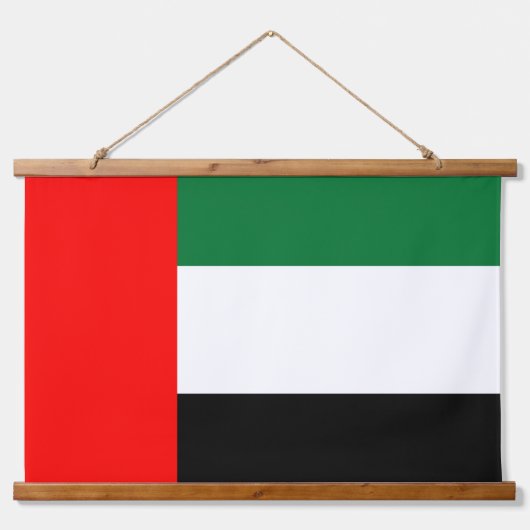 Muurschildpad met vlag van de Verenigde Arabische  Hangend Wandkleed (Voorkant)