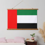 Muurschildpad met vlag van de Verenigde Arabische  Hangend Wandkleed (Slaapkamer)