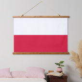 Muurschildpad met vlag van Polen Hangend Wandkleed (Slaapkamer)