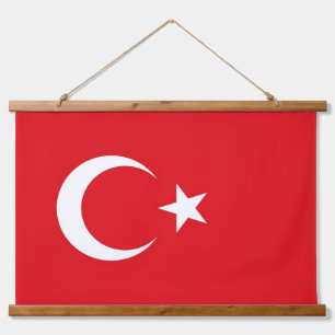 Muurschildpad met vlag van Turkije Hangend Wandkleed