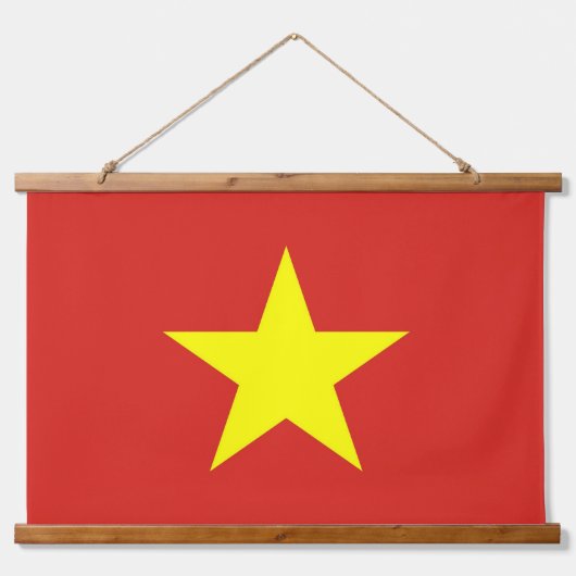 Muurschildpad met vlag van Vietnam Hangend Wandkleed (Voorkant)
