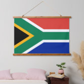 Muurschildpad met vlag van Zuid-Afrika Hangend Wandkleed (Slaapkamer)