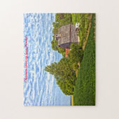 Muurschuur op het boerderij Missouri. Kerstmis Legpuzzel (Verticaal)