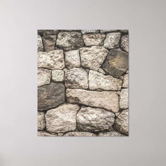muursteen canvas afdruk (Voorkant)