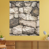 muursteen canvas afdruk (Insitu (Woonkamer))