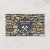 Muurstenen bouwstenen visitekaartje (Voorkant)