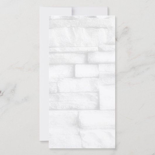 Muurstenen Trouw Minimalistisch Eenvoudig Save The Date (Achterkant)