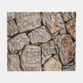 Muurstenen voor stenen fleece deken (Voorkant (Horizontaal))