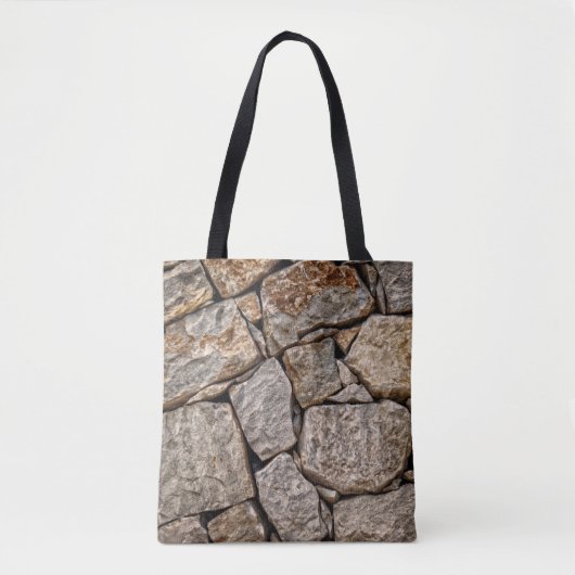 Muurstenen voor stenen tote bag (Voorkant)
