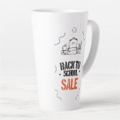 Muursticker Latte Mok (Rechterhoek)