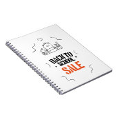 Muursticker Notitieboek (Rechterzijde)