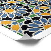 Muurtegels van de mihrab van de Cheykh-moskee Poster (Hoek)