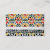 Muurtegels van de mihrab van de Cheykh-moskee Visitekaartje (Achterkant)