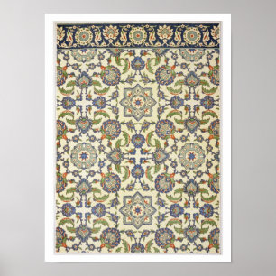 Muurtegels van Qasr Rodouan uit 'Arabische kunst z Poster