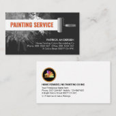 Muurverf Splatter Nieuw schilderij Visitekaartje (Voorkant / Achterkant)