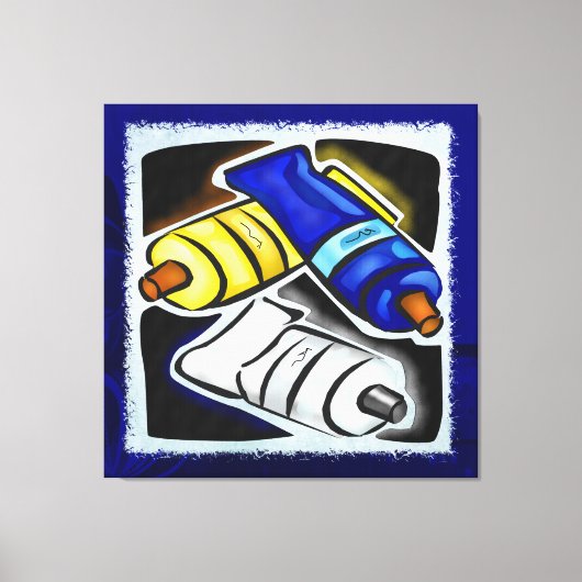 Muurvormig artistiek grafisch ontwerp DECOR 2 Canvas Afdruk (Voorkant)