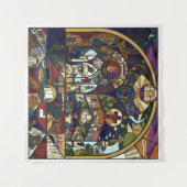 Muurvormig tapijt in volledige kleur wandkleed (Voorkant (horizontaal))