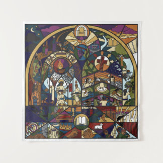 Muurvormig tapijt in volledige kleur wandkleed