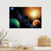 Muurzame buitenruimte Muurlappen Poster (Keuken)