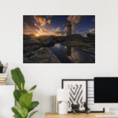 Muxia Lighthouse | Galicië, Spanje Poster (Thuiskantoor)