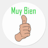 Muy Bien Ronde Sticker (Voorkant)