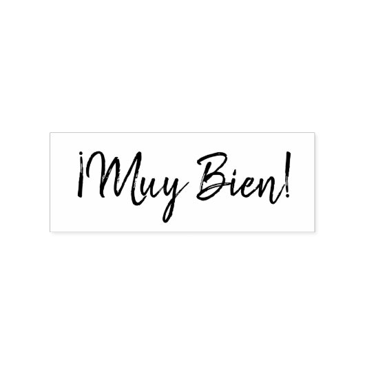 Muy Bien| Stijlvol script | Casual modern Rubberstempel (Afrduk)