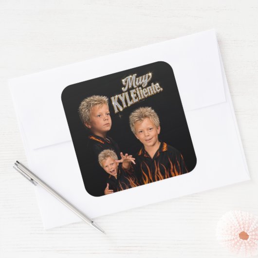 Muy Kyleiente Kan Koozie Vierkante Sticker (Envelop)