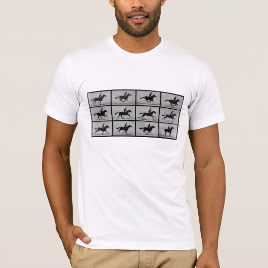 Muybridge's Running Horse T-shirt (Voorkant)