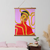 Muze #2 hangend wandkleed (Slaapkamer)