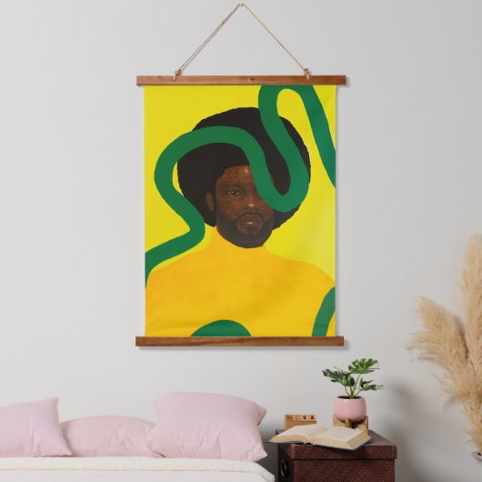 Muze #4 hangend wandkleed (Slaapkamer)