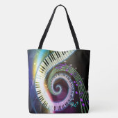 Muziek 1 All-Over-Print Canvas tas (Achterkant)