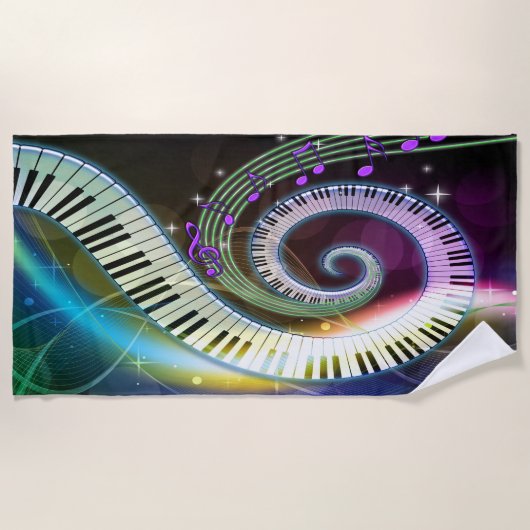 Muziek 1-band handdoeken (Voorkant)