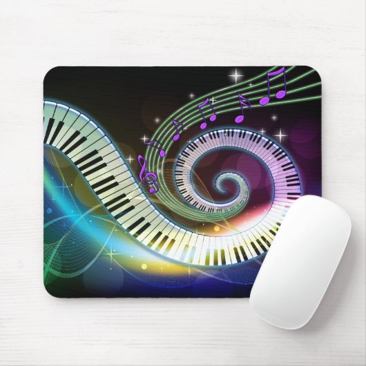 Muziek 1 Mousepad Muismat (Met muis)