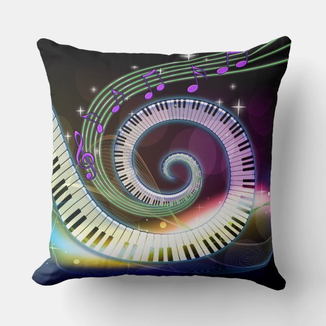 Muziek 1 Pillow Kussen (Voorkant)