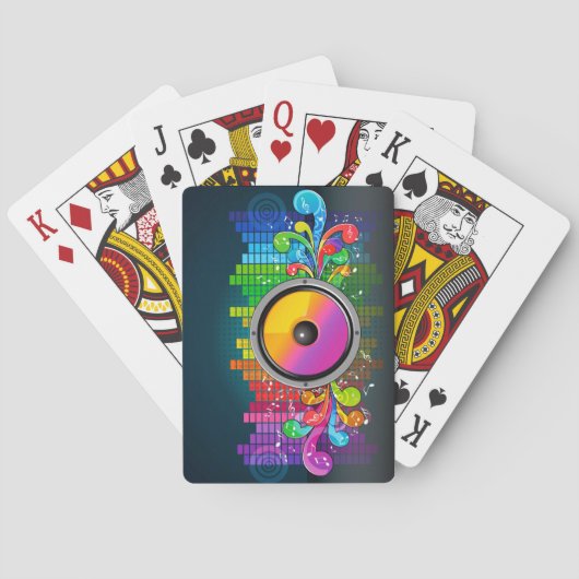 Muziek 22-afspeelkaarten speelkaarten (Achterkant)