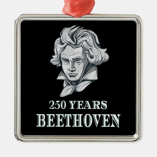 Muziek - 250 jaar Ludwig van Beethoven Metalen Ornament (Voorkant)