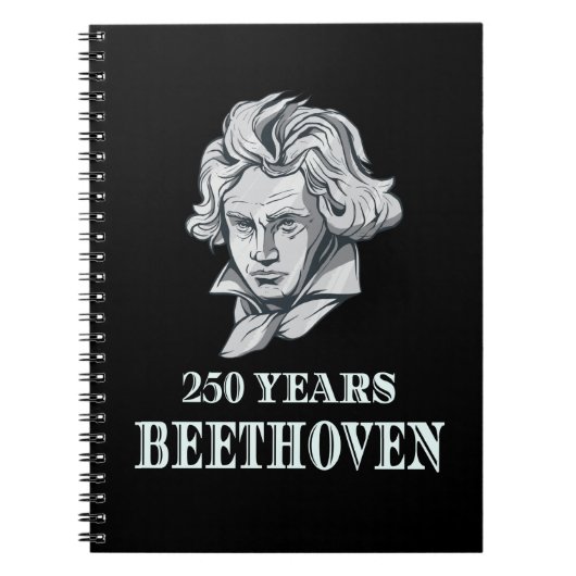 Muziek - 250 jaar Ludwig van Beethoven Notitieboek (Voorkant)
