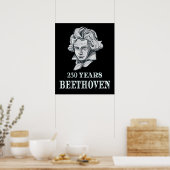 Muziek - 250 jaar Ludwig van Beethoven Poster (Keuken)