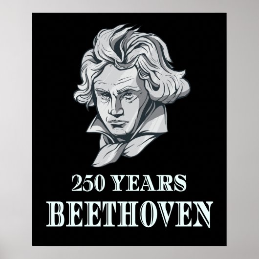Muziek - 250 jaar Ludwig van Beethoven Poster (Voorkant)