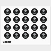 Muziek - 250 jaar Ludwig van Beethoven Ronde Sticker (Vel)