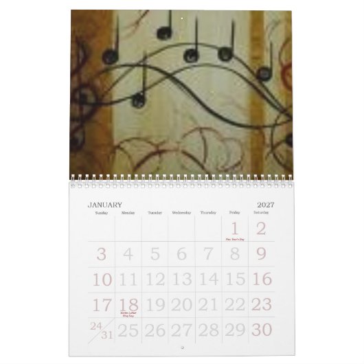 muziek<3 kalender (Jan 2027)