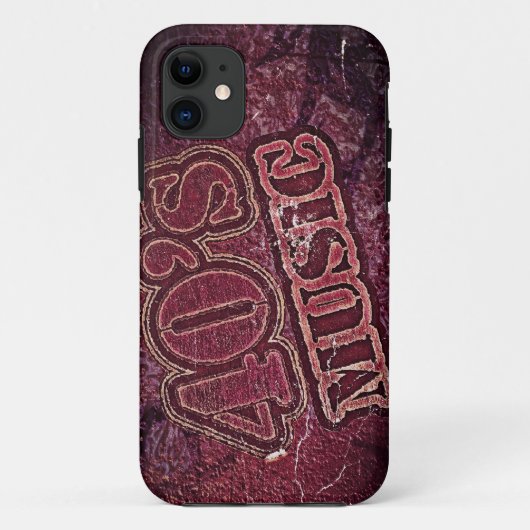  muziek 40's grafisch ontwerp Case-Mate iPhone case (Achterkant)