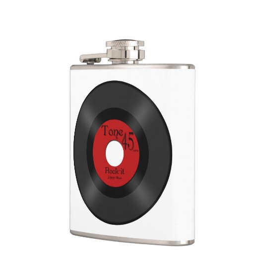 Muziek 45-record retro heupfles