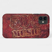  muziek 50's grafische ontwerp Case-Mate iPhone case (Achterkant (horizontaal))
