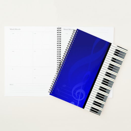 Muziek 6 Spiraal Week-/Maandplanner Planner (Display)