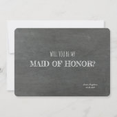 Muziek aan Twerk Grappig Bruidsmeisje Voorstel Kaart (Achterkant)